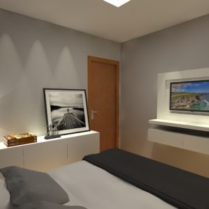 Interiores apartamento jovem -Quarto 2